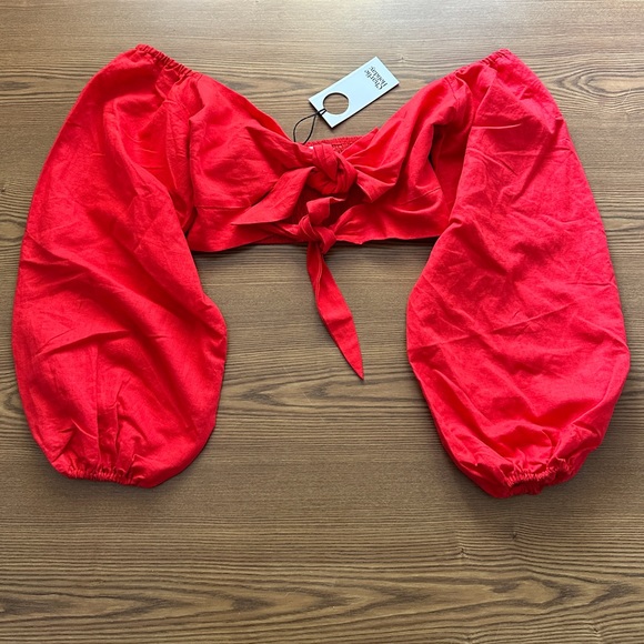 Charlie Holiday Red Somerset Top XS - Picture 3 of 7